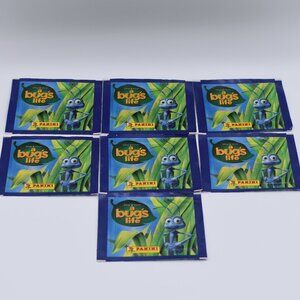 7x Pack Disney Pixar a Bug's Life Panini Vintage Stickers Made in Italy 1990s